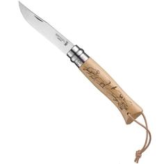 Нож складной Opinel Trekking №8 VRI Animalia Mountain