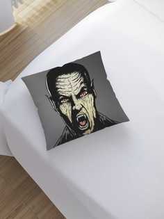 Наволочка декоративная JoyArty "Голодный вампир" на молнии, 45x45 см