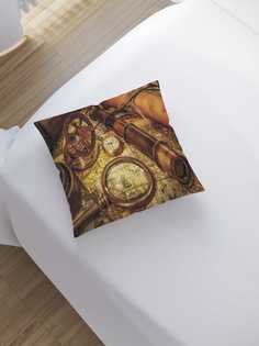 Наволочка декоративная JoyArty "Набор древнего исследователя" на молнии, 45x45 см