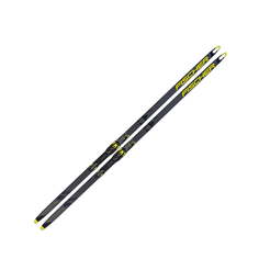 Беговые лыжи Fischer Carbonlite Skate Plus Medium IFP 2020, черно-желтые, 176 см