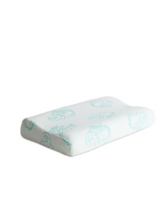 Подушка анатомическая Ambesonne с подшейными валиками и эффектом памяти Memory Foam 45х28