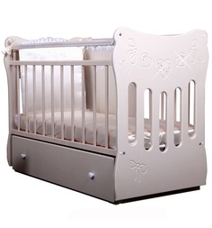 Кроватка детская Островок уюта Бантики, айвори