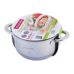 Кастрюля с крышкой, Kamille, из нержавеющей стали и полыми ручками, 2,4л