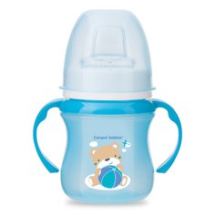 Поильник Canpol Babies EasyStart Colourful animals силиконовый носик 120 мл синий