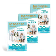 Пеленки INSEENSE Daily Comfort впитывающие одноразовые 60 х 60 см набор из 3 шт х 5 шт