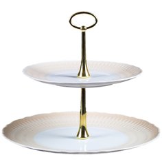 Этажерка 2-х ярусная Cmielow "София Кремово-бежевая" 136690