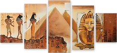 Картина модульная на холсте Модулка "Пирамиды Египта" 90x43 см