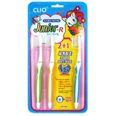 Зубная щетка набор Clio Junior R 2+1, 3шт