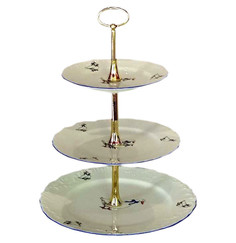 Этажерка 3-ярусная Cmielow "Рококо /Гуси" / 169954