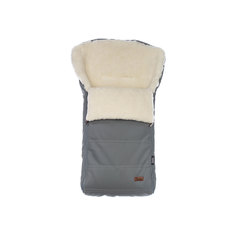 Конверт зимний меховой Nuovita Alpino Lux Bianco Grigio, Серый