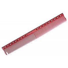 Расческа для стрижки Y.S.Park Cutting Guide Comb G45 с линейкой красная