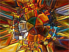 Картина на холсте с подрамником ХитАрт "Мозаика" 60x45 см Модулка
