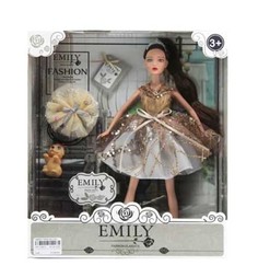 Кукла ABtoys Emily Вечерняя серия с собачкой и аксессуарами 30см WJ-12669 Jiangsu Holly Everlasting Inc.