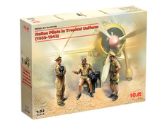 Сборная модель ICM 1/32 Фигурки Итальянские пилоты в тропической униформе 1939-1943 32110