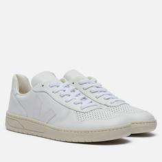 Кроссовки мужские VEJA V-10 Leather белые 12 US