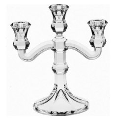 Подсвечник 25,5 см 3-х рожковый Crystal Bohemia "Candlesticks" 104648