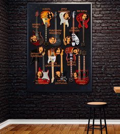 Постер Guitar legends 50х70 в тубусе