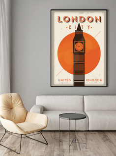 Постер Великобритания 60х90 в рамке