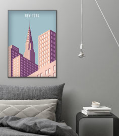 Постер New York City 50х70 в тубусе