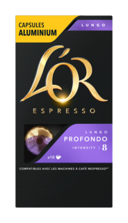 Капсулы L’OR Espresso Lungo Profondo для кофемашин Nespresso 10 капсул Lor