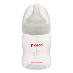 Бутылочка для кормления pigeon перистальтик плюс с широким горлышком 160 мл