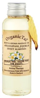Масло для тела OrganicTai Франжипани, жожоба и сладкий миндаль 120 мл