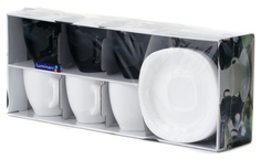 Чайный набор карин 220 мл черно-белый Luminarc