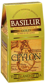 Чай черный Basilur чайный остров цейлон золотой цейлонский байховый листовой 100 г