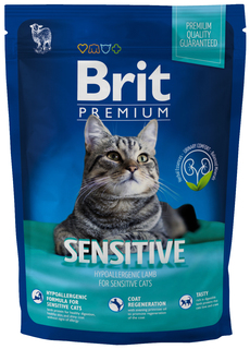 Сухой корм для кошек Brit Premium Sensitive, ягненок, 0,3кг Brit*
