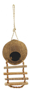 Домик для попугаев из кокоса с лестницей 52031002, 450мм Triol