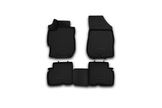 Коврики 3D в салон NISSAN Almera , 2012->, 4 шт. (полиуретан) Element