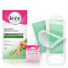 Полоски для депиляции Veet Dry для сухой кожи 12 шт