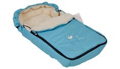 Конверт зимний меховой Polini kids Плюшевые мишки, голубой