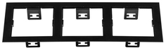 Рамка Lightstar для трех встраиваемых светильников Domino Triple Quadro 214537 Черный
