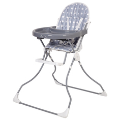 Стульчик для кормления Polini kids 152 Звезды серый/белый