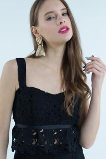 Топ женский T-Skirt 16SS-04-0110-FS черный 42 RU