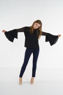 Блуза женская adL 11533199000 черная 40 RU