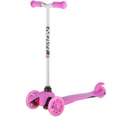 Самокат-кикборд Novatrack Disco-kids Basic розовый