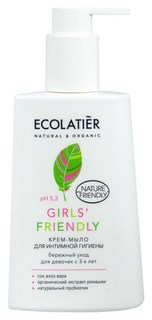 Крем-мыло для интимной гигиены ECOLATIER Girls Friendly 250 мл