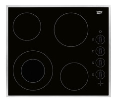 Встраиваемая варочная панель электрическая Beko HIC 64101 X Black