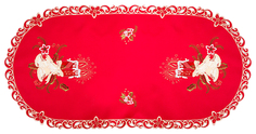 Салфетка SANTALINO Колокольчики на красном 829-139 120x60 см