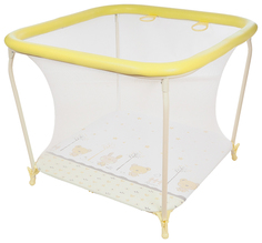 Манеж GLOBEX детский Квадрат (цвет: желтый) 1103