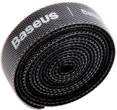 Органайзер проводов Baseus Rainbow Circle Velcro Straps 1m ACMGT-E01 (Black)