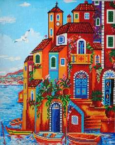 Алмазные картины-раскраски Color KIT Вилла у моря, 40x50 см