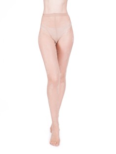 Колготки женские Trasparenze Peonies телесные 3