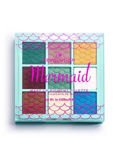 I Heart Revolution Палетка пигментов для лица Mermaid Make Up Pigment Palette