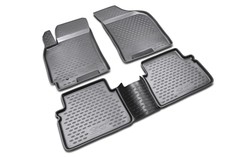 Коврики в салон CHEVROLET Lacetti 2004->, 4 шт. (полиуретан, серые) Element