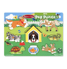 "Мои первые пазлы" Домашние животные Melissa & Doug