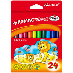 Фломастеры Гамма Мультики, 24 цвета Gamma