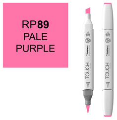 Маркер Touch Brush двухсторонний на спиртовой основе Пурпурный бледный 089